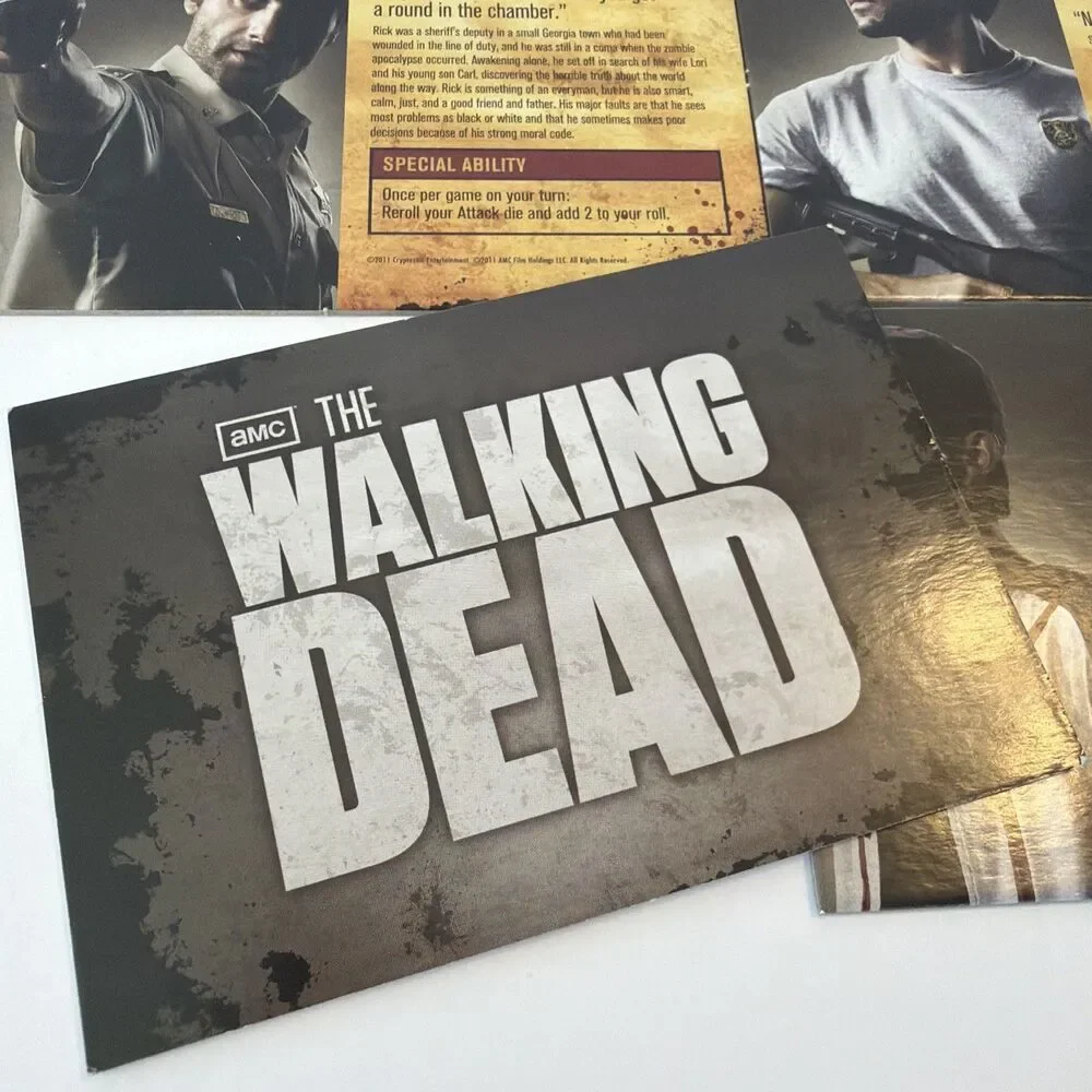 AMC The Walking Dead 2011 Board Game Replacement 6 Character Cards